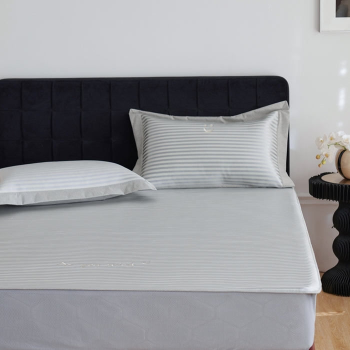 91家纺网 家纺一手货源 找家纺 （总）时年家纺 2024新款wish笑脸冰丝凉席