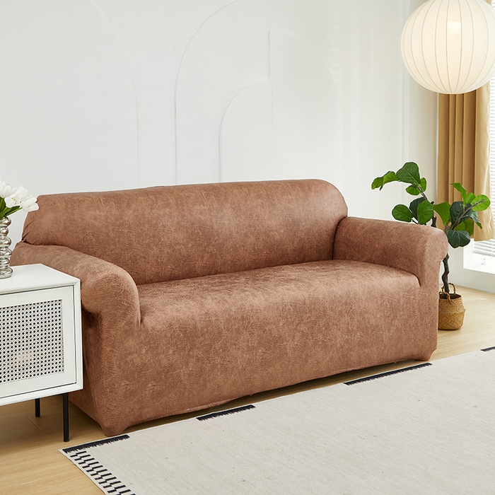 91家纺网 家纺一手货源 找家纺 共鸣沙发套 2024新款纳米科技布系列沙发套 科技布-棕黄