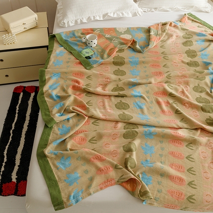 91家纺网 家纺一手货源 找家纺 （总）麻依 2024新款竹纤维毛巾被竹棉冷感毯子夏季盖毯