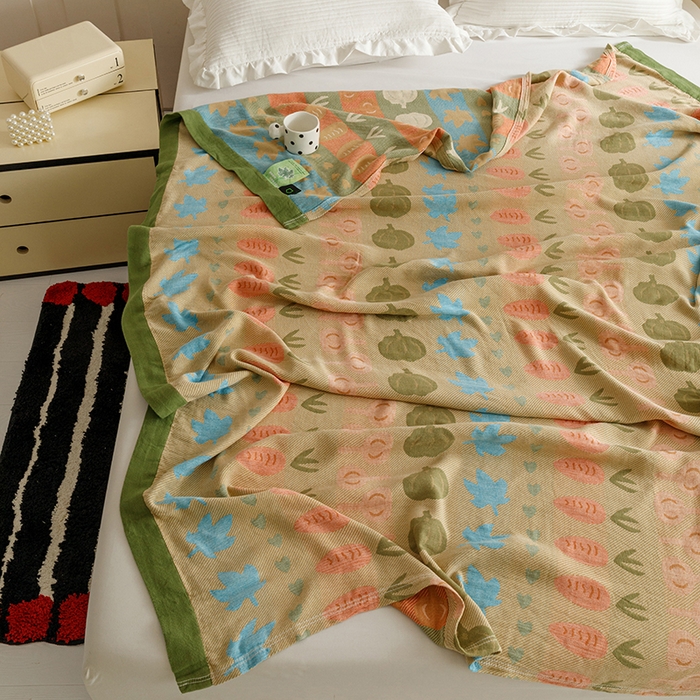 91家纺网 家纺一手货源 找家纺 （总）麻依 2024新款竹纤维毛巾被竹棉冷感毯子夏季盖毯
