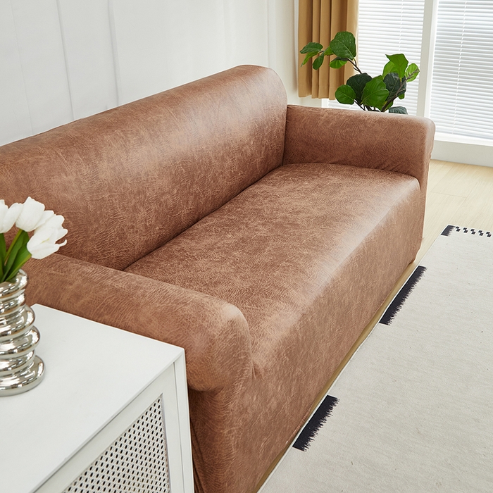 91家纺网 家纺一手货源 找家纺 共鸣沙发套 2024新款纳米科技布系列沙发套 科技布-棕黄