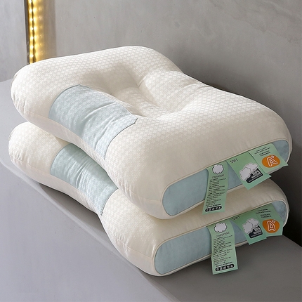 91家纺网 家纺一手货源 找家纺 （总）梦叶草 2024新款母婴级提花云柔护颈枕