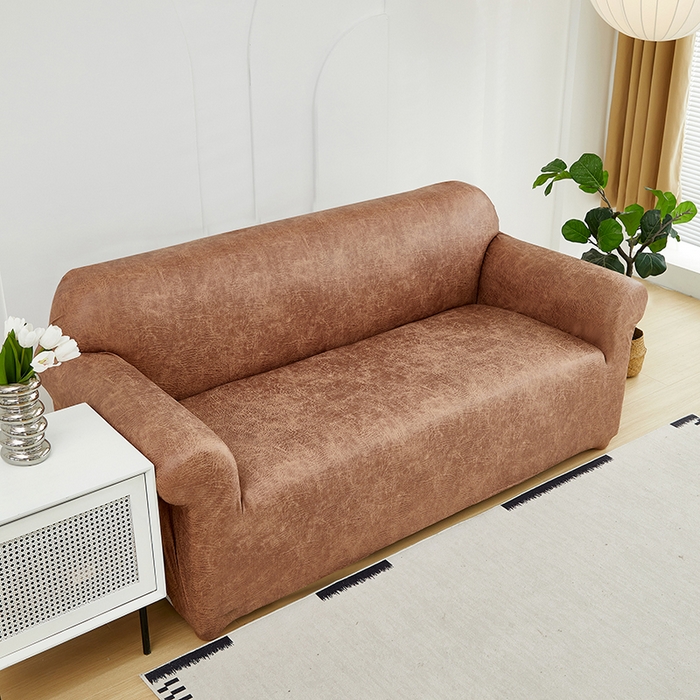 91家纺网 家纺一手货源 找家纺 共鸣沙发套 2024新款纳米科技布系列沙发套 科技布-棕黄