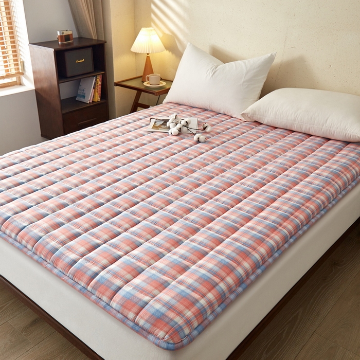 91家纺网 家纺一手货源 找家纺 （总）祁恋婷家居 2024新款全棉水洗棉棉花床褥床垫【床垫遮盖物】系列-成人款