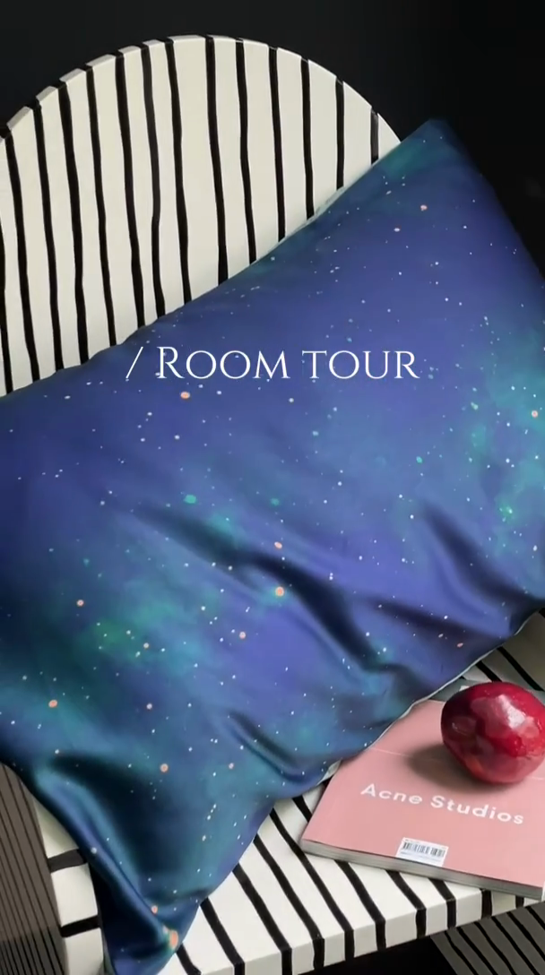 91家纺网 家纺一手货源 找家纺 圆岛家纺2024新款60S数码印花四件套 极光星河