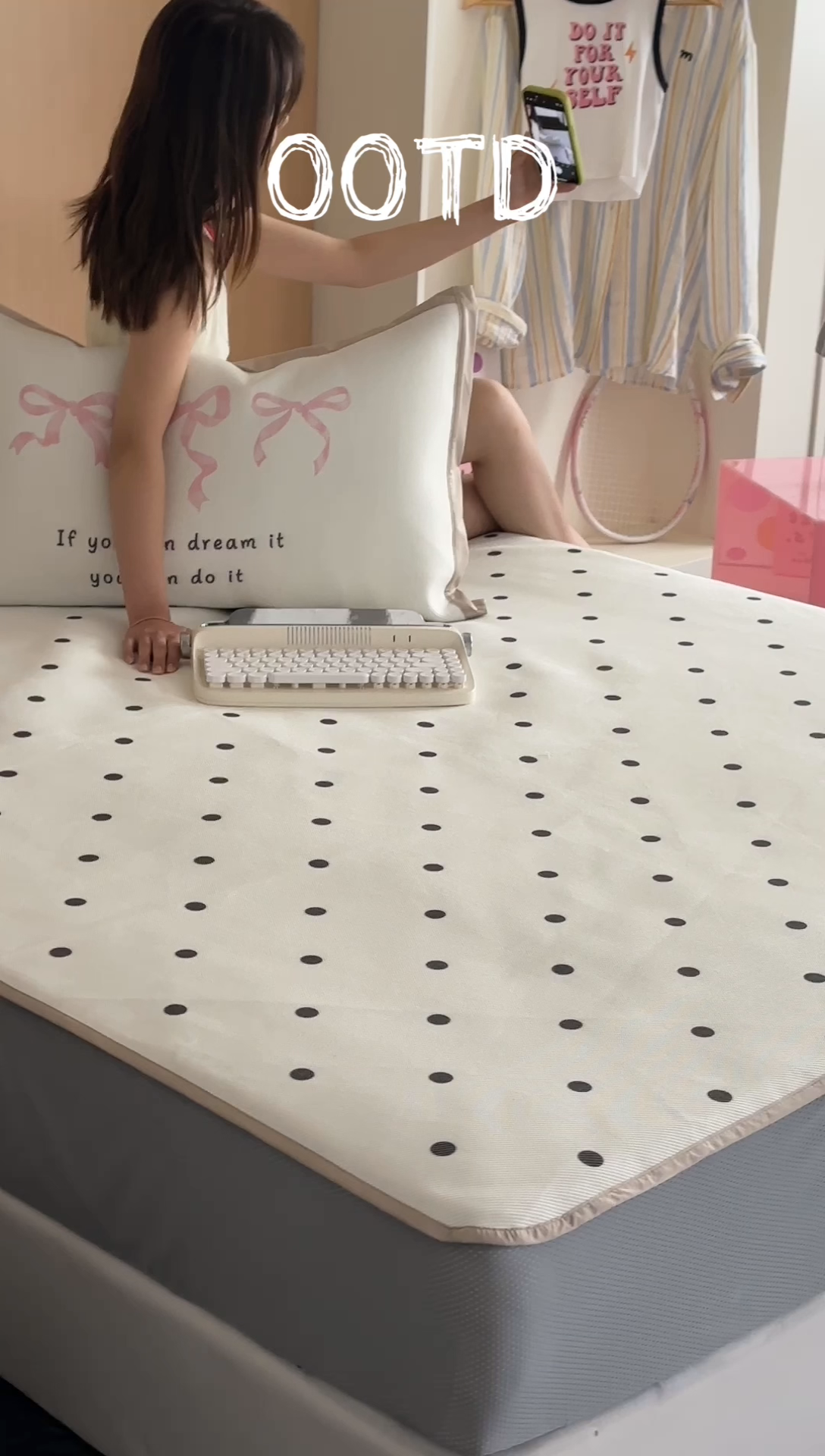 91家纺网 家纺一手货源 找家纺 （总）昔可家纺 2024床笠款冰藤席波点大版枕套系列