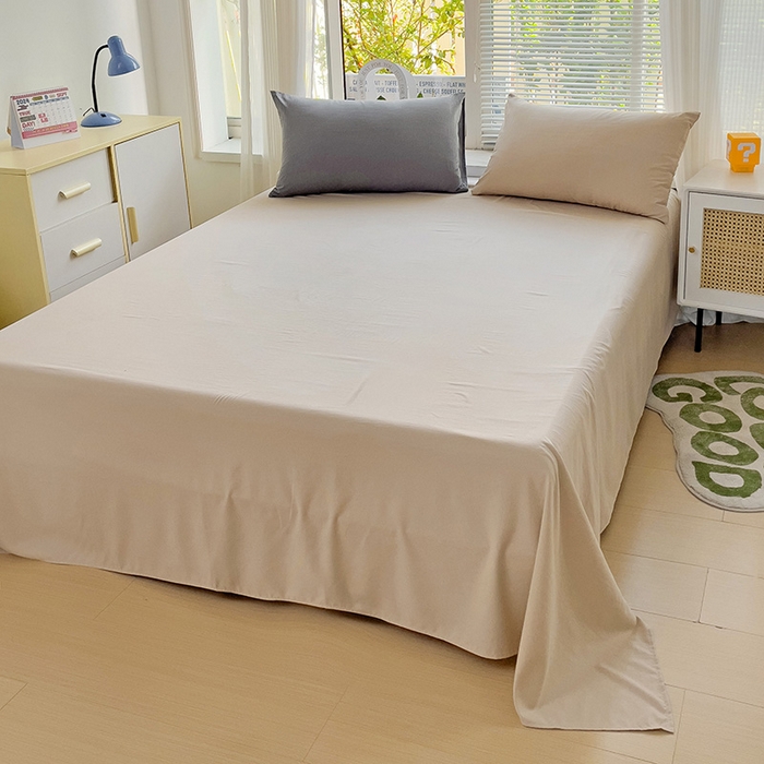 91家纺网 家纺一手货源 找家纺 森璐家纺2024新款1水洗棉单床单系列 混搭-浅灰浅驼