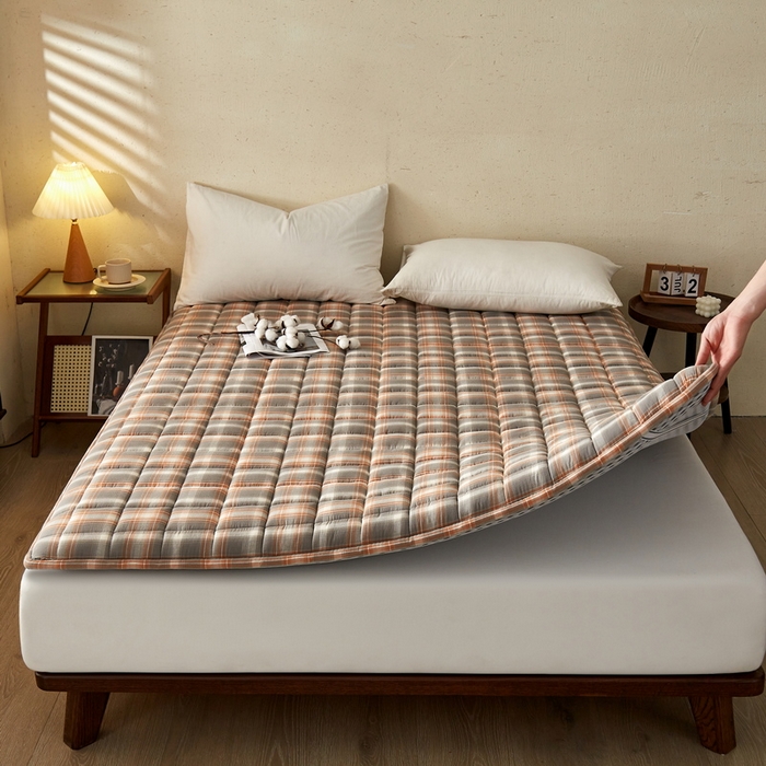 91家纺网 家纺一手货源 找家纺 祁恋婷家居 2024新款全棉水洗棉棉花床褥床垫【床垫遮盖物】系列-成人款 洛卡