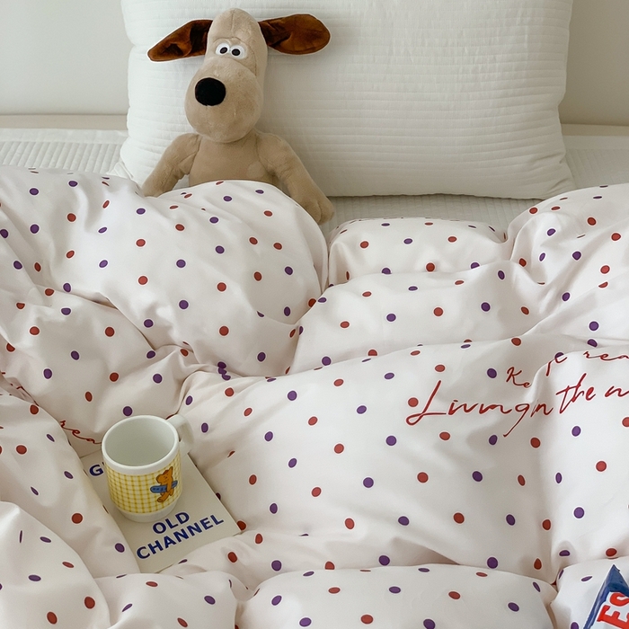 91家纺网 家纺一手货源 找家纺 窝米 2024新款韩国设计师卡通手绘单品被套系列 寻光