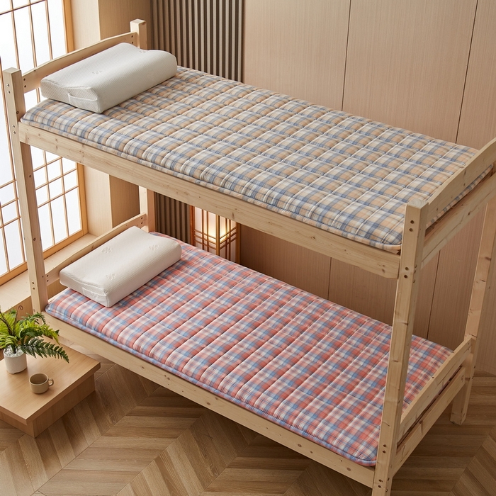 91家纺网 家纺一手货源 找家纺 祁恋婷家居 2024新款全棉水洗棉棉花床褥床垫【床垫遮盖物】系列-学生款 洛林