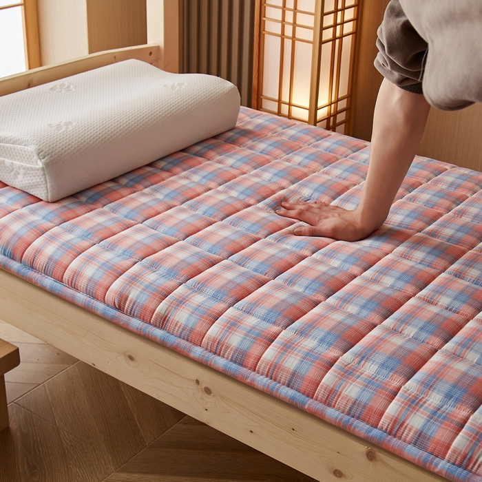 91家纺网 家纺一手货源 找家纺 （总）祁恋婷家居 2024新款全棉水洗棉棉花床褥床垫【床垫遮盖物】系列-学生款