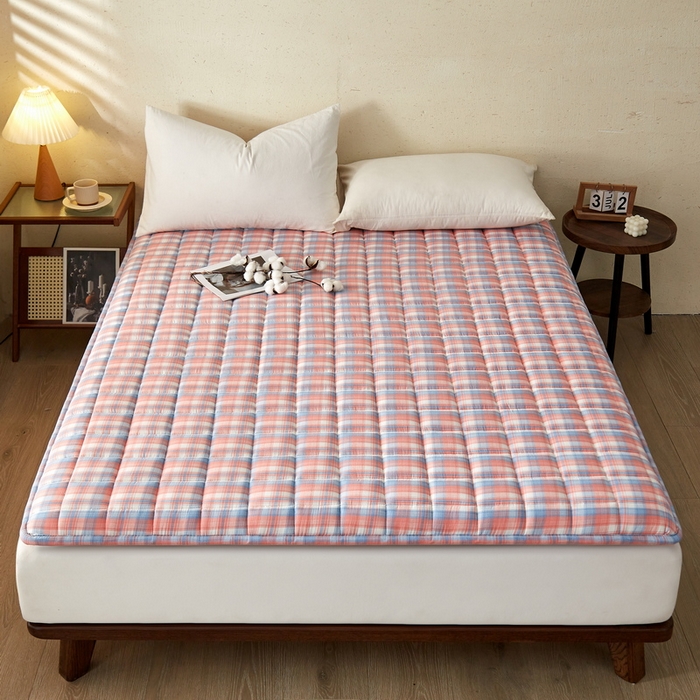 91家纺网 家纺一手货源 找家纺 （总）祁恋婷家居 2024新款全棉水洗棉棉花床褥床垫【床垫遮盖物】系列-成人款