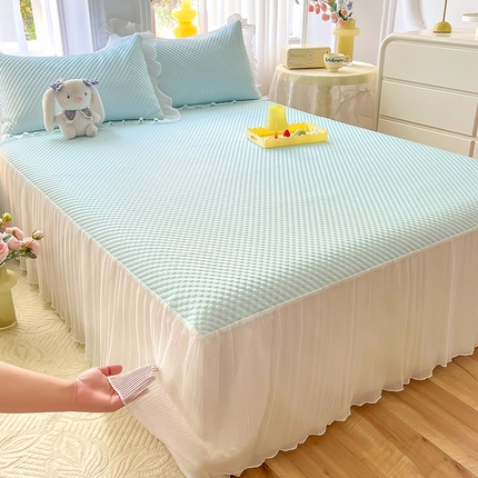 91家纺网 家纺一手货源 找家纺 （总）逸尚阁 2025新款A类冰豆豆凉席床裙款系列