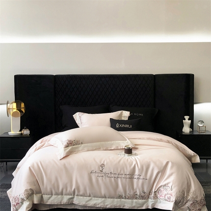 2024新款春夏100S高奢简约长绒棉四件套-棉洛克庄园 洛克庄园 -微醺