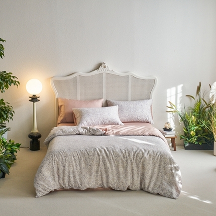 时年家纺 2024春夏新品莱赛尔天丝印花四件套 沐颜