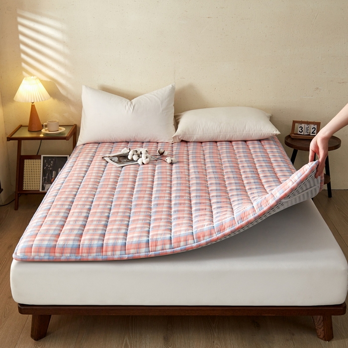 91家纺网 家纺一手货源 找家纺 （总）祁恋婷家居 2024新款全棉水洗棉棉花床褥床垫【床垫遮盖物】系列-成人款