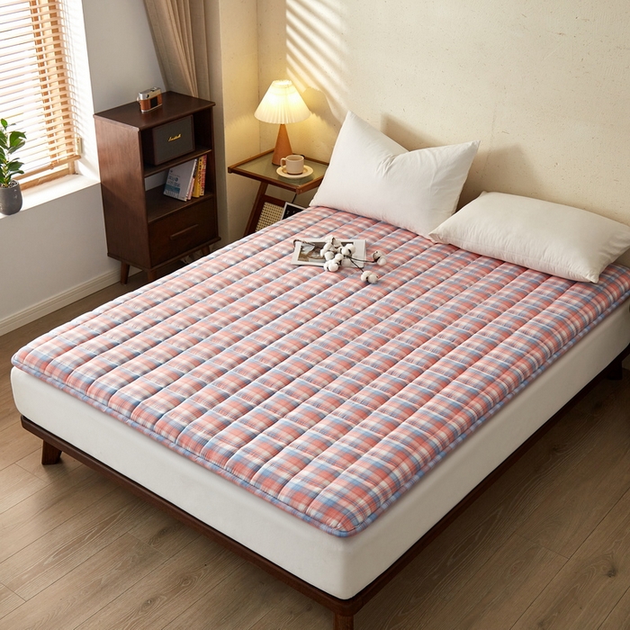 91家纺网 家纺一手货源 找家纺 （总）祁恋婷家居 2024新款全棉水洗棉棉花床褥床垫【床垫遮盖物】系列-成人款