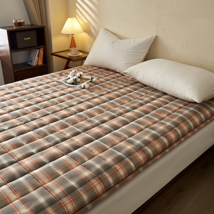 91家纺网 家纺一手货源 找家纺 祁恋婷家居 2024新款全棉水洗棉棉花床褥床垫【床垫遮盖物】系列-成人款 洛卡