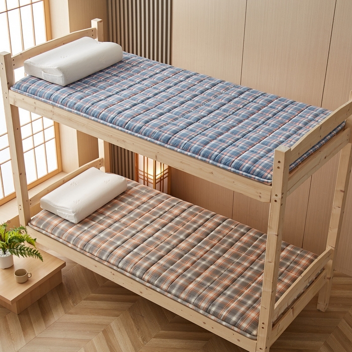 91家纺网 家纺一手货源 找家纺 祁恋婷家居 2024新款全棉水洗棉棉花床褥床垫【床垫遮盖物】系列-学生款 洛兰