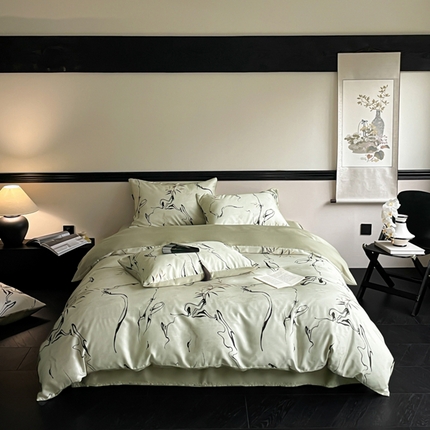 91家纺网 家纺一手货源 找家纺 （总）圆岛家纺2024新款60S数码印花四件套