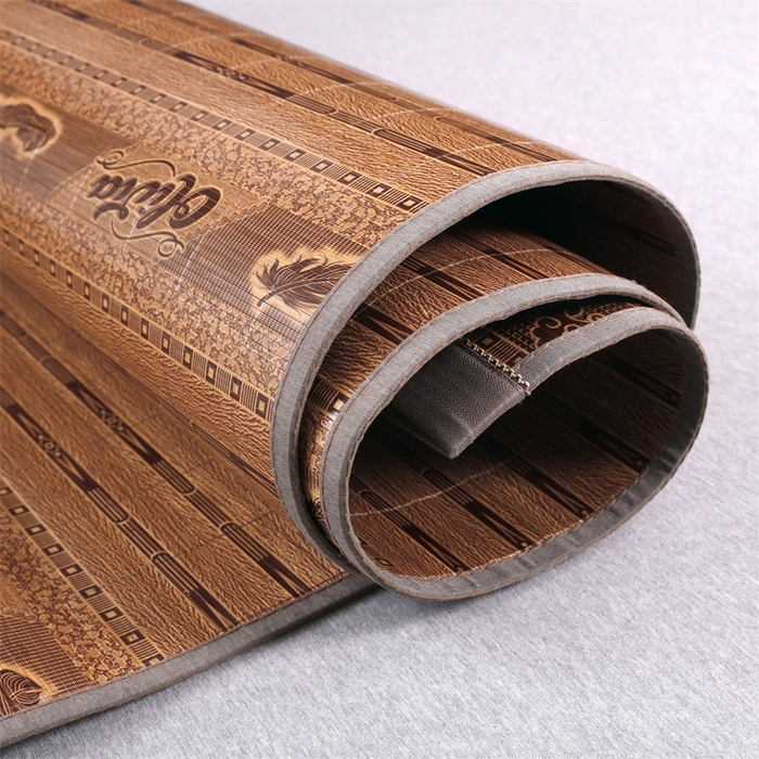 91家纺网 家纺一手货源 找家纺 （总）新月 2024新款全青竹可折叠宽边刺绣凉席竹席-中国风云