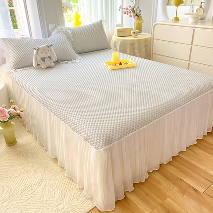 91家纺网 家纺一手货源 找家纺 （总）逸尚阁 2025新款A类冰豆豆凉席床裙款系列