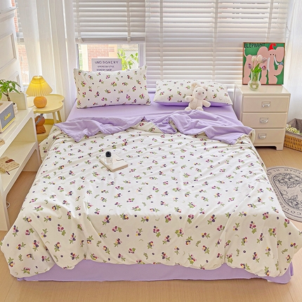 91家纺网 家纺一手货源 找家纺 （总）优选良品 2025直播爆款水洗皱皱夏被四件套空调被芯三件套春秋被子