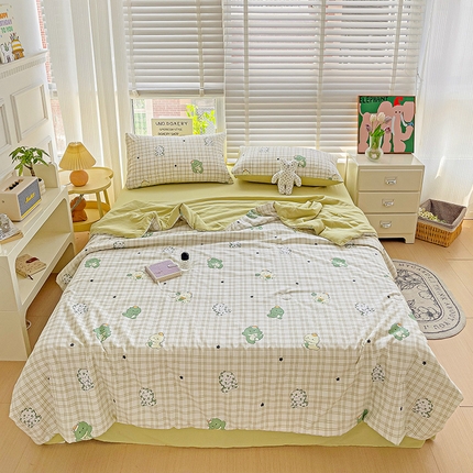 91家纺网 家纺一手货源 找家纺 （总）优选良品 2025直播爆款水洗皱皱夏被四件套空调被芯三件套春秋被子