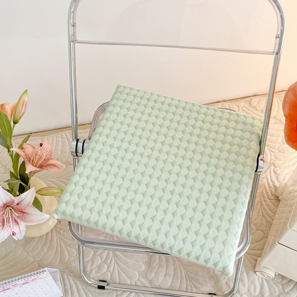 91家纺网 家纺一手货源 找家纺 （总）番茄+ 2025记忆棉冰豆豆 椅子垫 坐垫