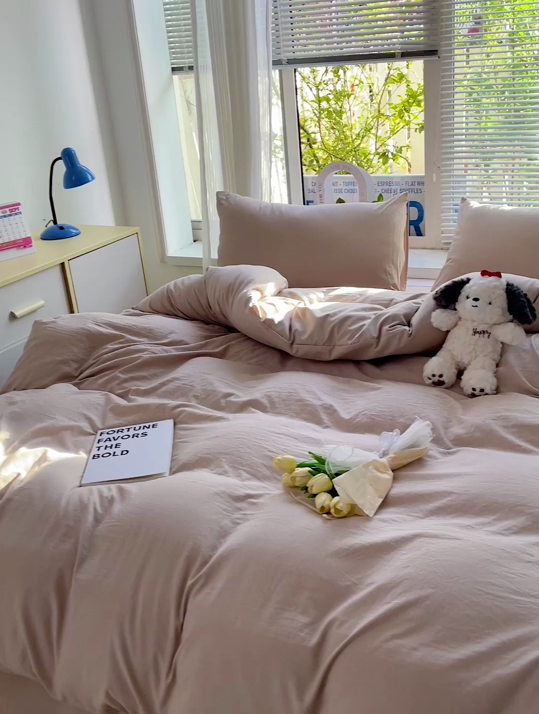 91家纺网 家纺一手货源 找家纺 森璐家纺 2024新款1ins风水洗棉四件套纯色四件套混搭素色四件套（二） 浅驼色