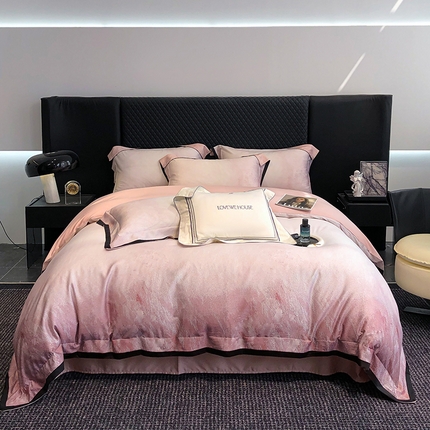 91家纺网 家纺一手货源 找家纺 （总）若未家居 2025新款超细旦天丝棉数码印花四件套-马尔代夫