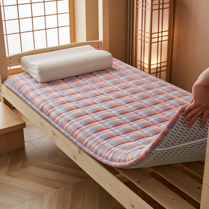 91家纺网 家纺一手货源 找家纺 （总）祁恋婷家居 2024新款全棉水洗棉棉花床褥床垫【床垫遮盖物】系列-学生款