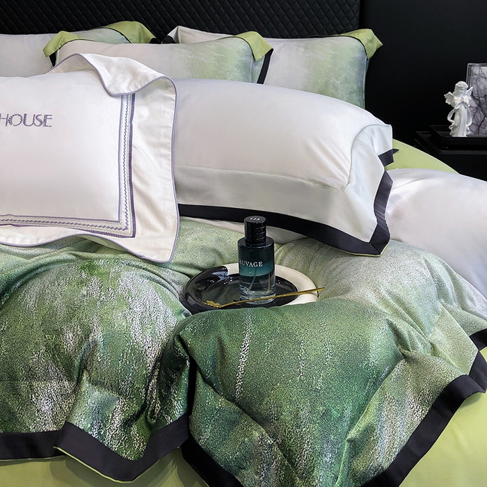 91家纺网 家纺一手货源 找家纺 若未家居 2025新款超细旦天丝棉数码印花四件套-马尔代夫 马尔代夫 绿