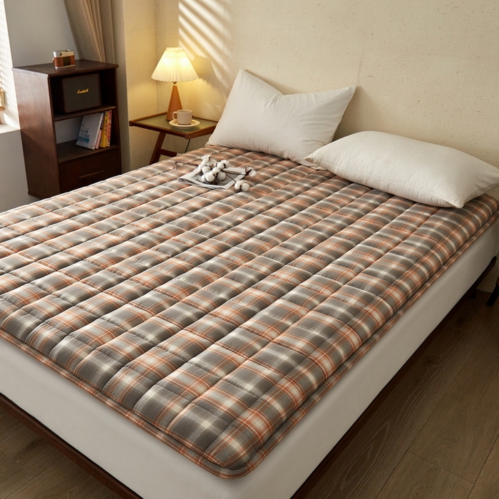 91家纺网 家纺一手货源 找家纺 祁恋婷家居 2024新款全棉水洗棉棉花床褥床垫【床垫遮盖物】系列-成人款 洛卡