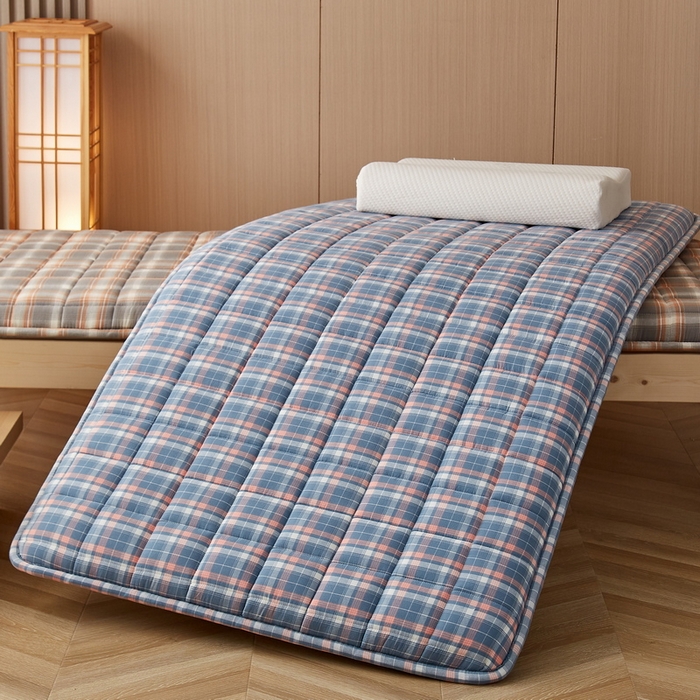 91家纺网 家纺一手货源 找家纺 祁恋婷家居 2024新款全棉水洗棉棉花床褥床垫【床垫遮盖物】系列-学生款 洛兰