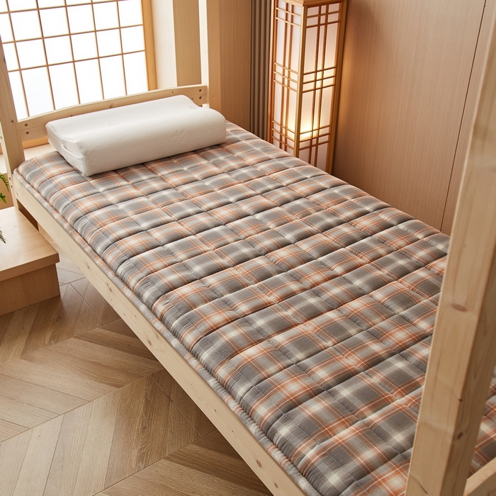 91家纺网 家纺一手货源 找家纺 祁恋婷家居 2024新款全棉水洗棉棉花床褥床垫【床垫遮盖物】系列-学生款 洛卡