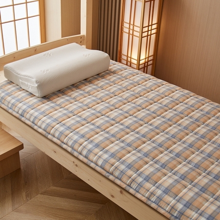 祁恋婷家居 2024新款全棉水洗棉棉花床褥床垫【床垫遮盖物】系列-学生款 洛林