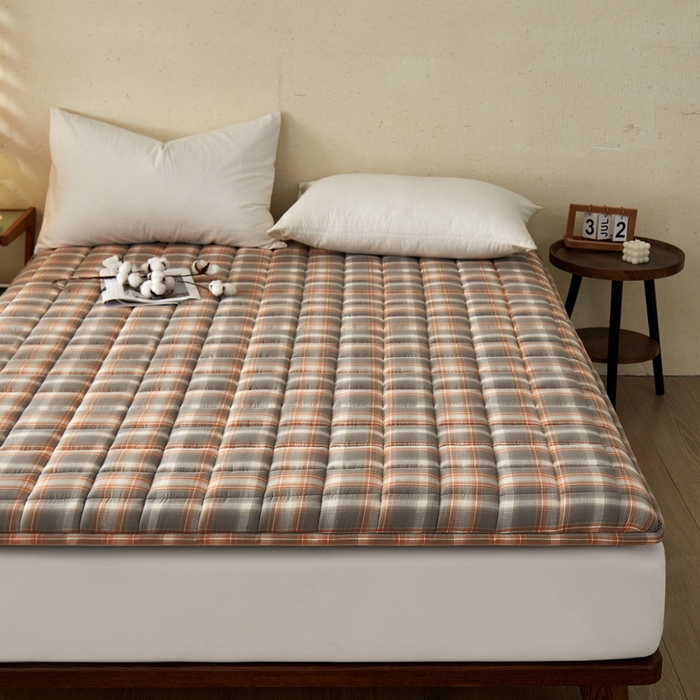 91家纺网 家纺一手货源 找家纺 祁恋婷家居 2024新款全棉水洗棉棉花床褥床垫【床垫遮盖物】系列-成人款 洛卡