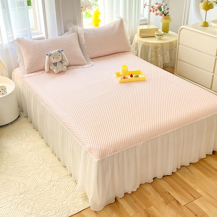 91家纺网 家纺一手货源 找家纺 （总）逸尚阁 2025新款A类冰豆豆凉席床裙款系列