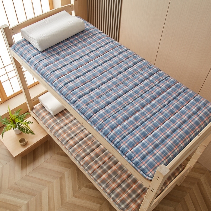 91家纺网 家纺一手货源 找家纺 祁恋婷家居 2024新款全棉水洗棉棉花床褥床垫【床垫遮盖物】系列-学生款 洛兰