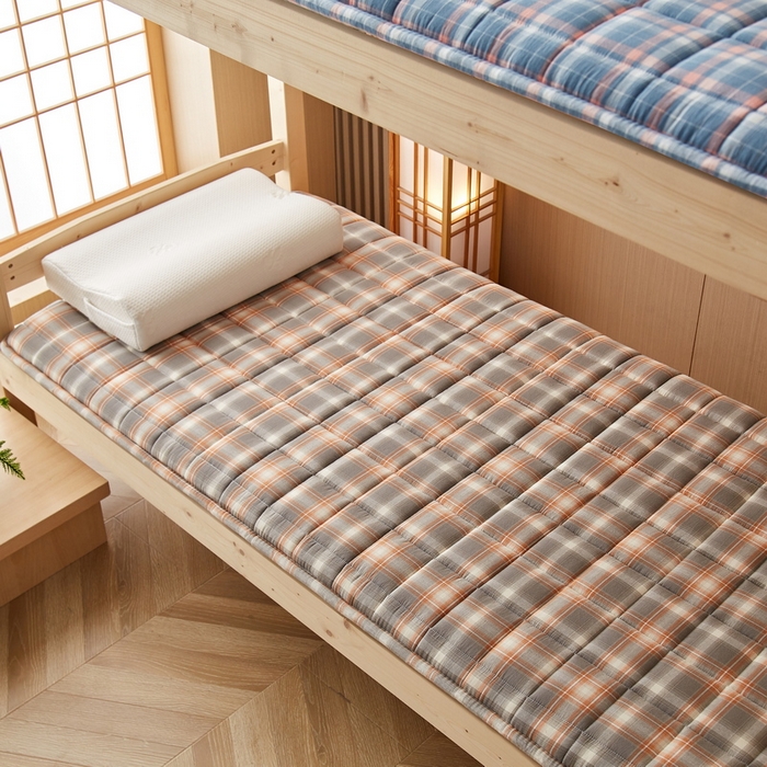 91家纺网 家纺一手货源 找家纺 祁恋婷家居 2024新款全棉水洗棉棉花床褥床垫【床垫遮盖物】系列-学生款 洛卡