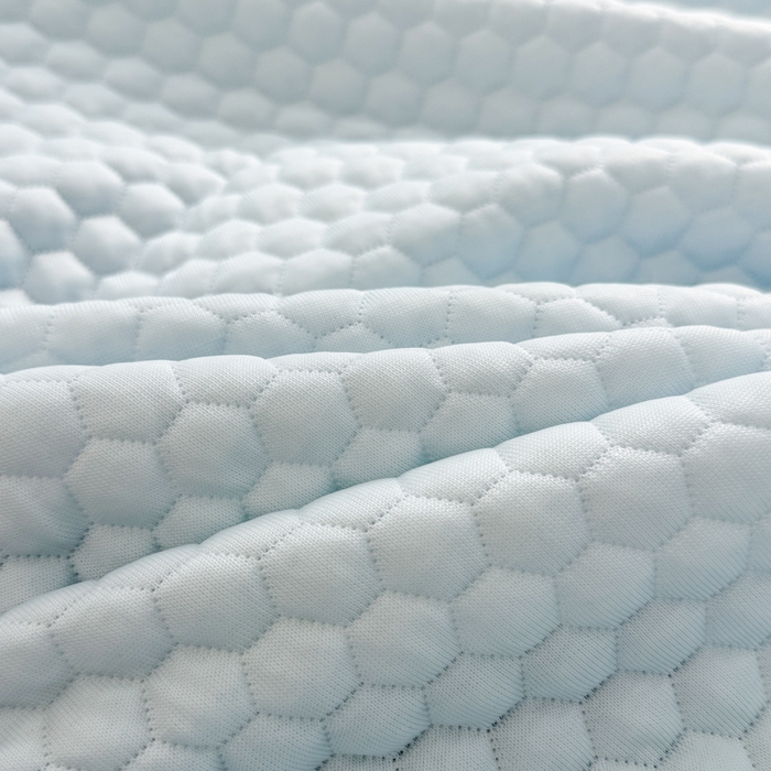 91家纺网 家纺一手货源 找家纺 慕尚家纺 2025新款冻冻席刺绣系列 凉冻冻席小熊蓝