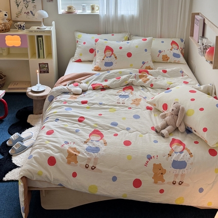 91家纺网 家纺一手货源 找家纺 （总）花伞家居 2024新款亲肤水洗棉印花夏被-风格二