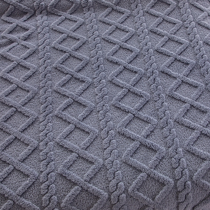 91家纺网 家纺一手货源 找家纺 芸锦豪 2024新款塔芙蓉多功能毯--双面塔夫绒包边 塔夫绒-蓝灰