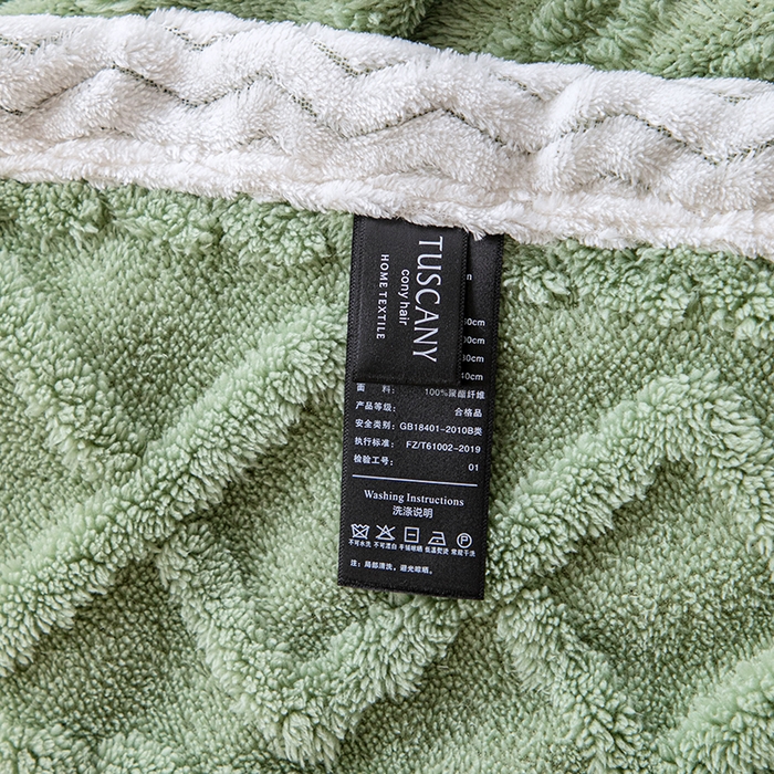 91家纺网 家纺一手货源 找家纺 芸锦豪 2024新款塔芙蓉多功能毯--双面塔夫绒包边 塔夫绒-抹茶绿