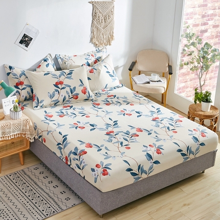 91家纺网 家纺一手货源 找家纺 （总1）卓越 工厂直营新款128*68全棉印花斜纹单床笠