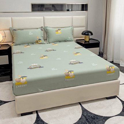 91家纺网 家纺一手货源 找家纺 （总1）卓越 工厂直营新款128*68全棉印花斜纹单床笠