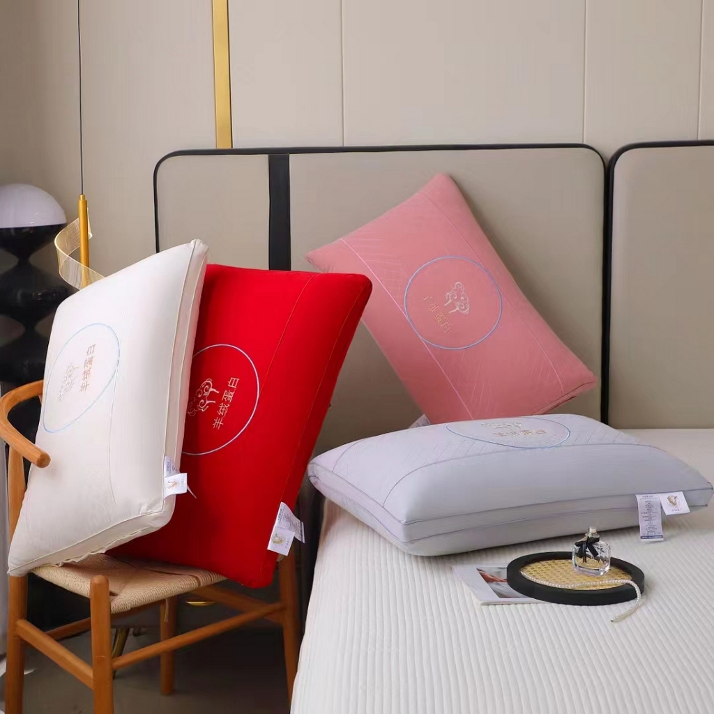 91家纺网 家纺一手货源 找家纺 （总）其乐枕芯 2024新款羊绒蛋白枕--羊绒蛋白热熔枕超30天不退不换 