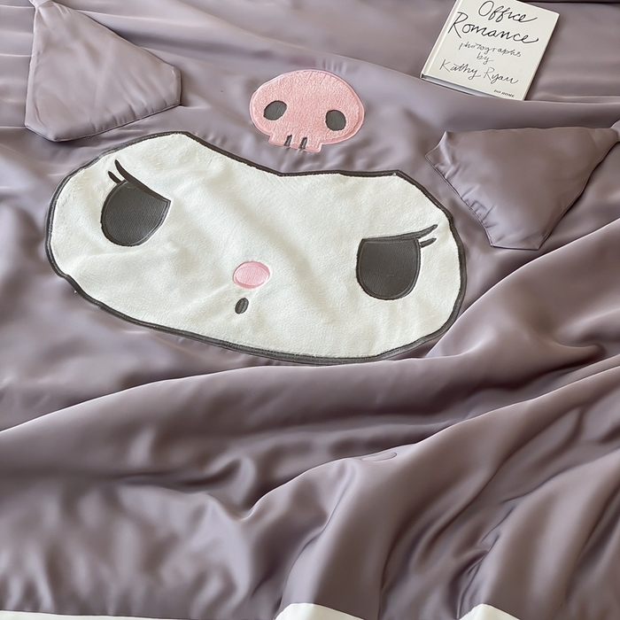 91家纺网 家纺一手货源 找家纺 （总）黛舒家居 2024新款莱赛尔刺绣小宽边三丽鸥系列夏凉被