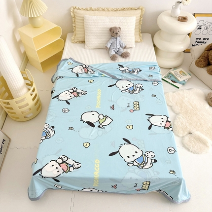 91家纺网 家纺一手货源 找家纺 （总）鱼宝 2024新款三丽鸥正版授权针织盖毯